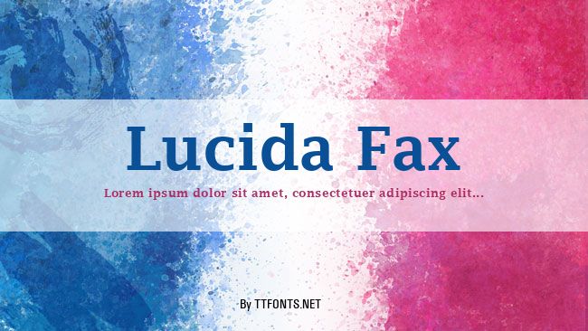 Lucida Fax example